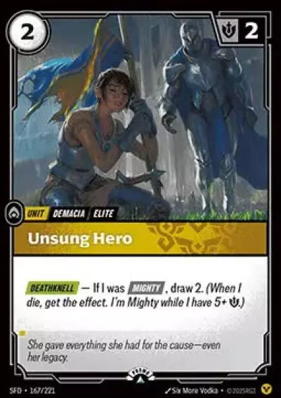Unsung Hero - SFD-167-p - Promotional Cards - Riftbound card